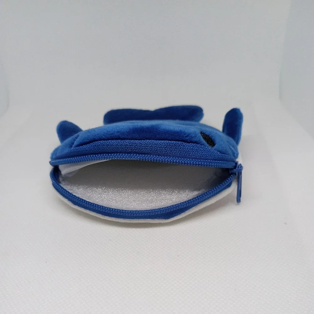Dark Blue Whale Shark Coin Wallet Plush Coin Bag  Key Earphone Pouch